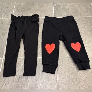 2 black baby/toddler girl pants, Cat & Jack 18mo size, like-new